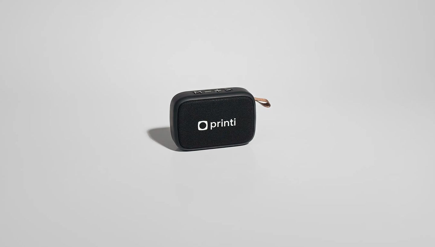 Caixa de som com microfone personalizada