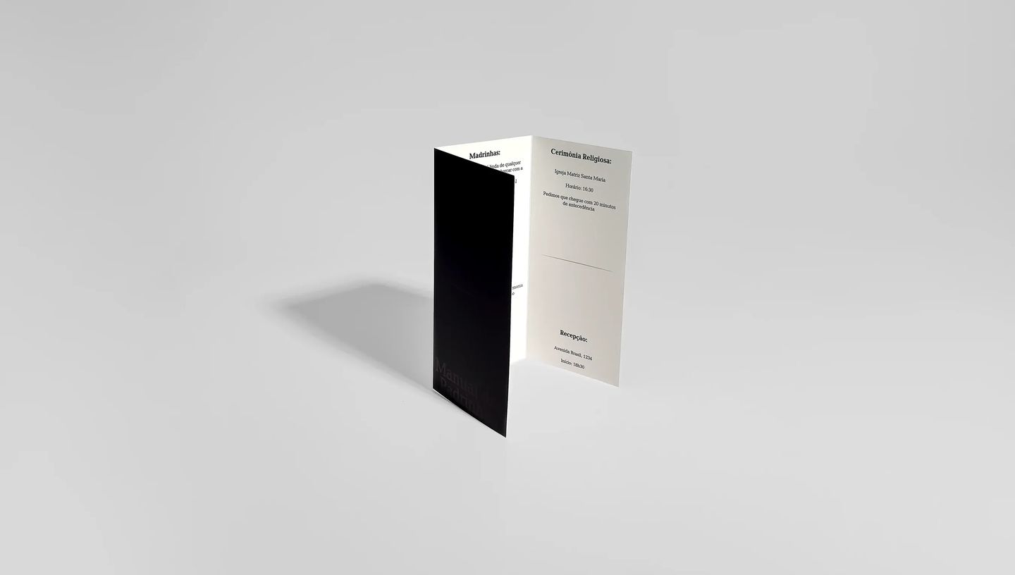 Manual de padrinhos personalizado