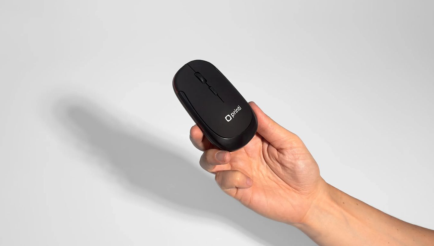 Mouse sem fio reciclado personalizado