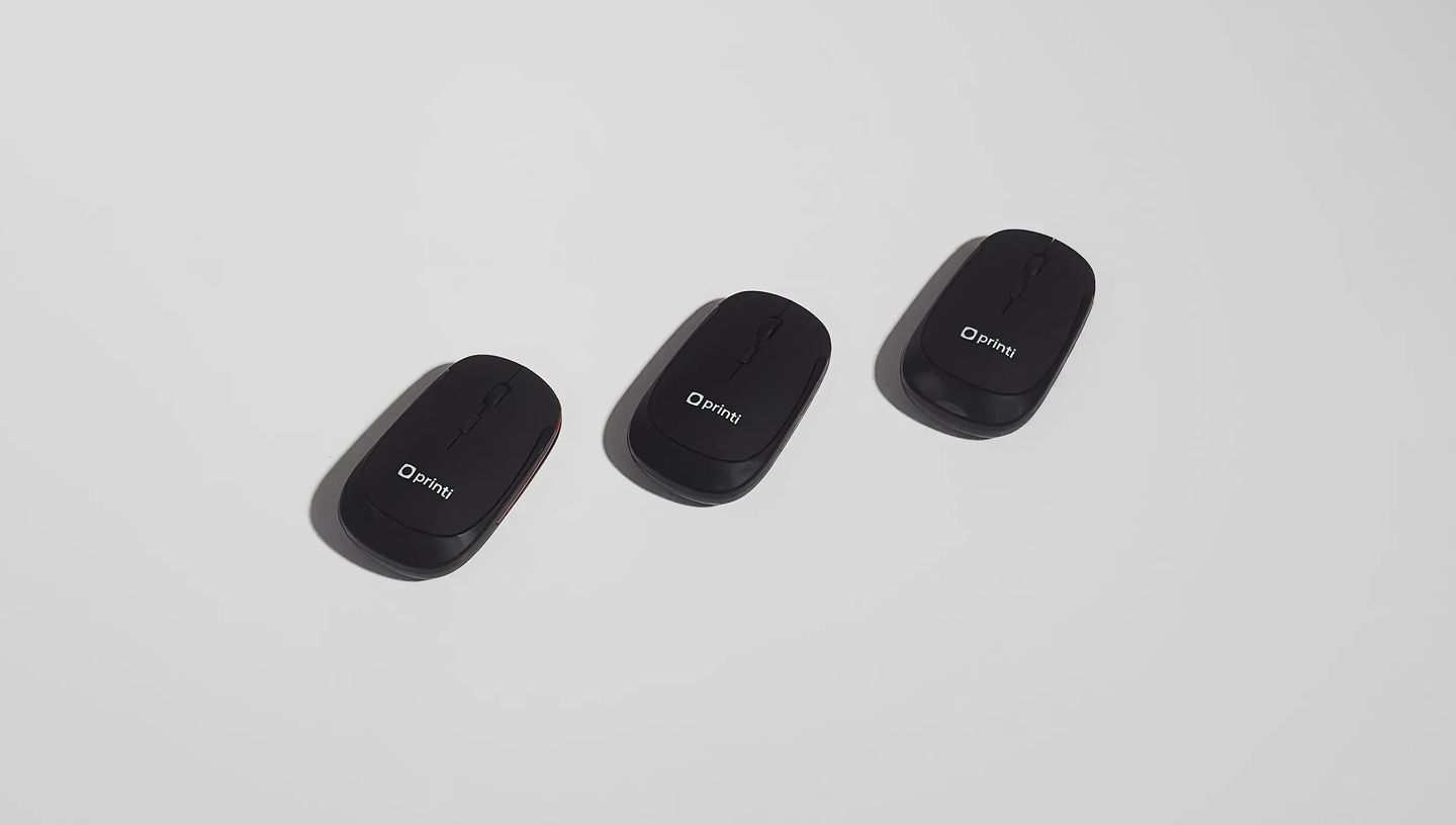 Mouse sem fio reciclado personalizado