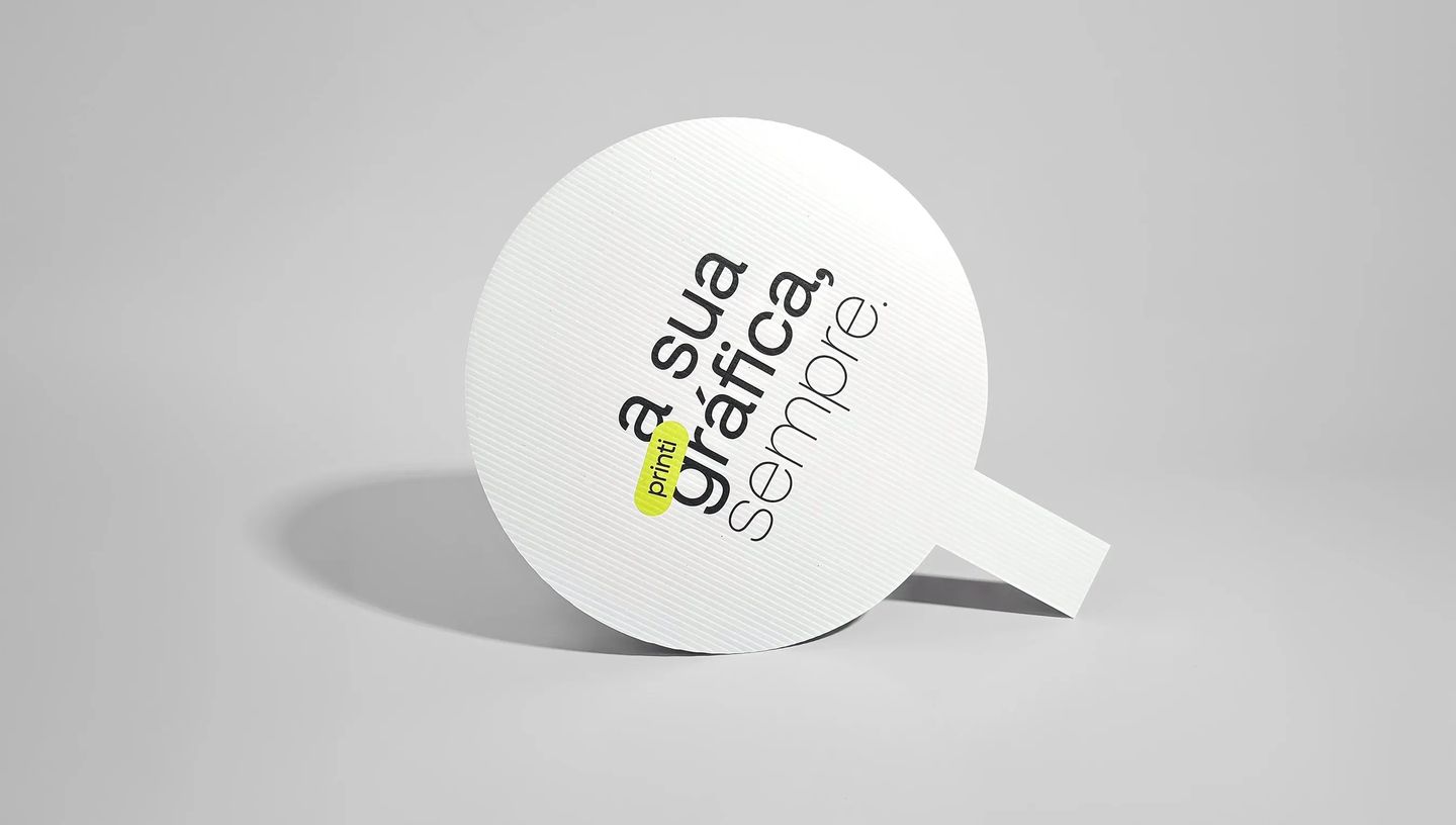 Placa pirulito personalizada da Printi