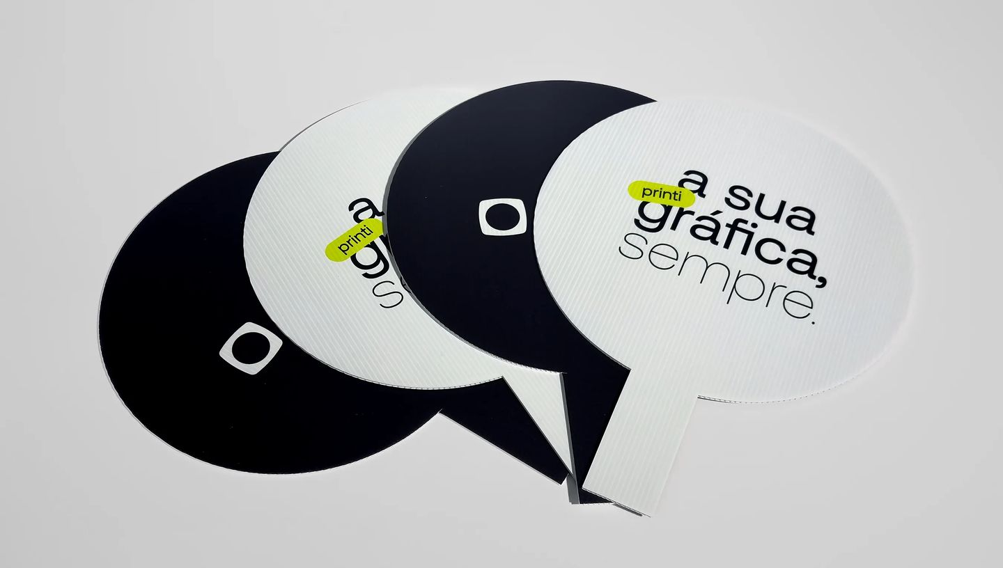 Placa pirulito personalizada da Printi