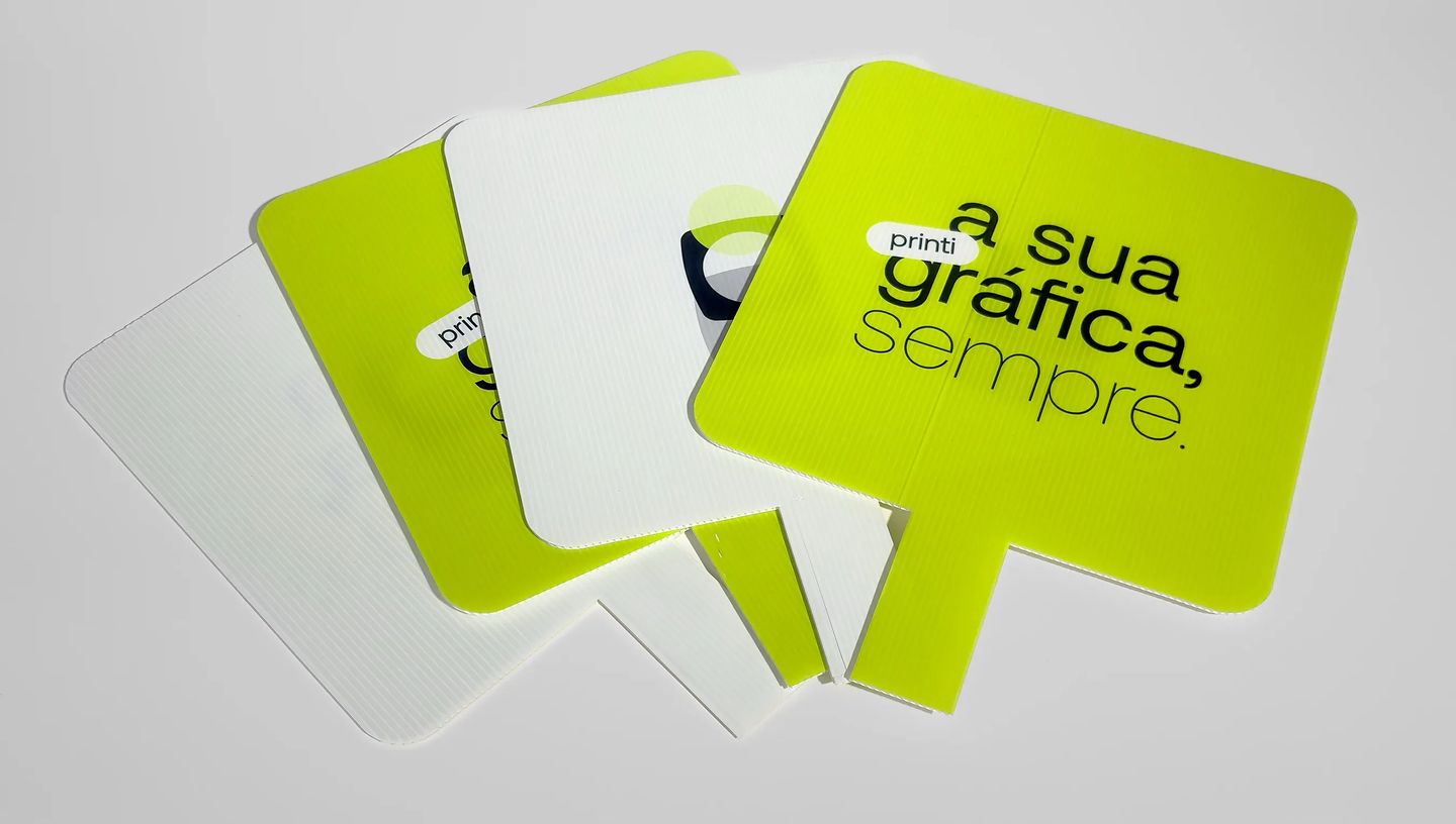 Placa pirulito personalizada da Printi