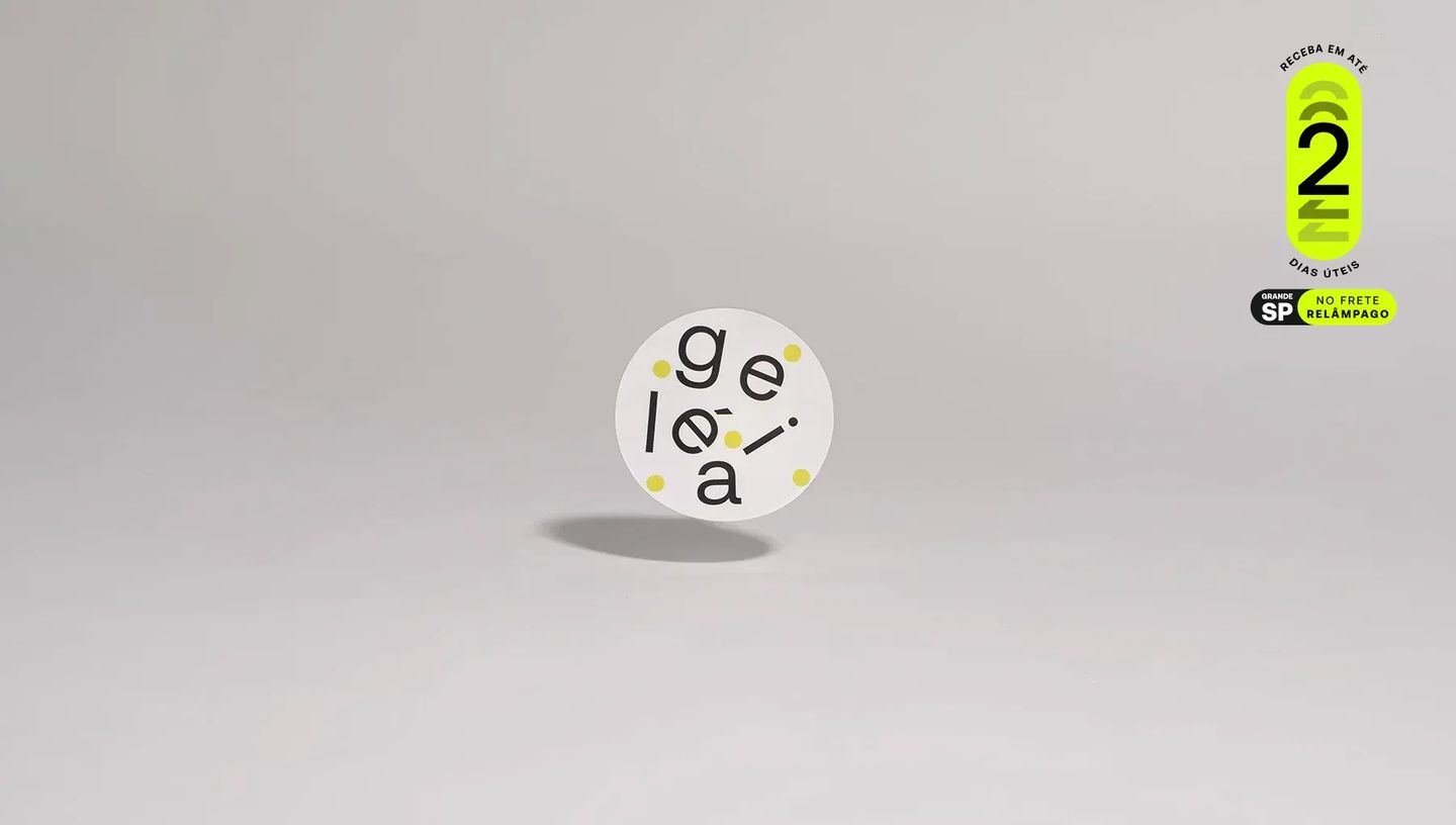 Rótulo adesivo redondo personalizado para potes de geleia com selo de entrega rápida Printi em até 2 dias úteis para São Paulo e Grande SP.