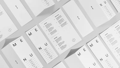 Cardápio de papel personalizado com hot stamping