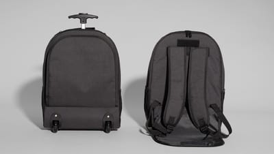 Mochila Trolley para notebook 15.6 na cor preta.