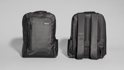 Mochila para notebook Birmingham 15.6, de frente e costa.