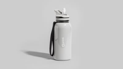 Squeeze esportivo PETG personalizado na cor branca.