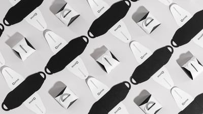Caixinhas para bem casado desmontadas nas cores branco e preto.