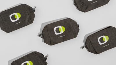 Necessaire personalizada Aruba com logo da Printi.
