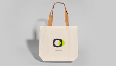 Ecobag de algodão com alça cortiça, com logomarca da Printi