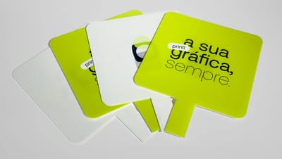Placa pirulito personalizada da Printi