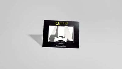 Porta retrato em cartão personalizado