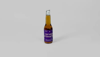 Rótulo para garrafa de cerveja com hot stamping