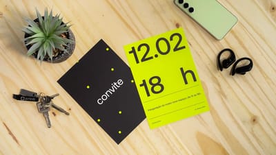 Convite personalizado em verniz