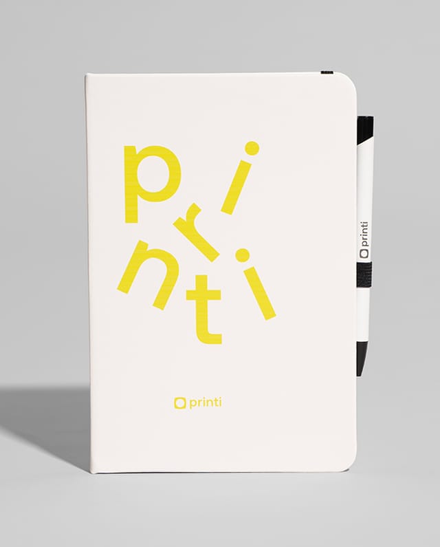 Caderneta com Caneta personalizado com sua identidade visual. Ideal para brindes e divulgação.
