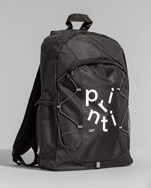 Mochila Básica personalizado com sua identidade visual. Ideal para brindes e divulgação.