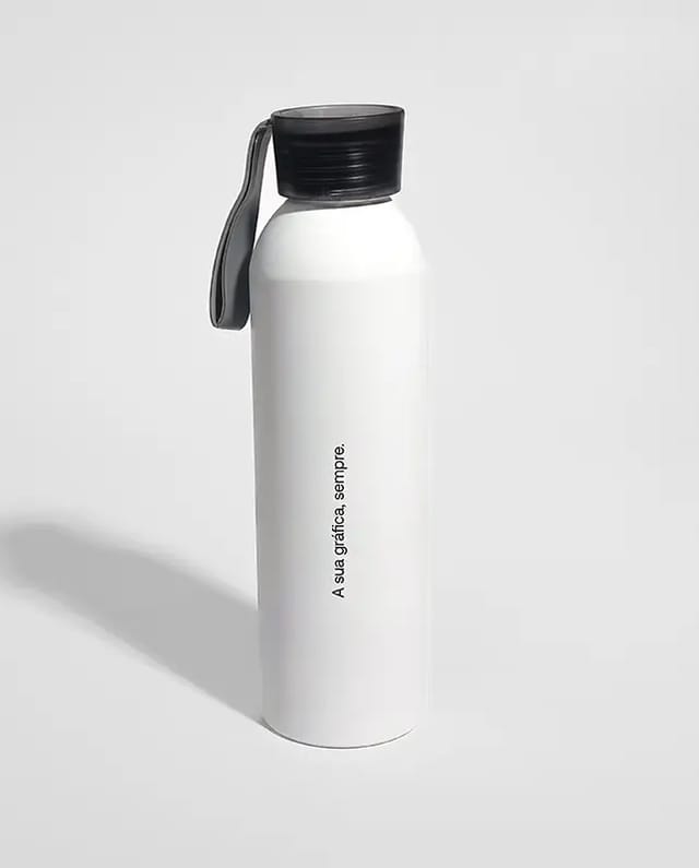 Hidrate clientes com estilo! Personalize o Squeeze Alumínio Rio para campanhas de saúde, esporte ou sustentabilidade.
