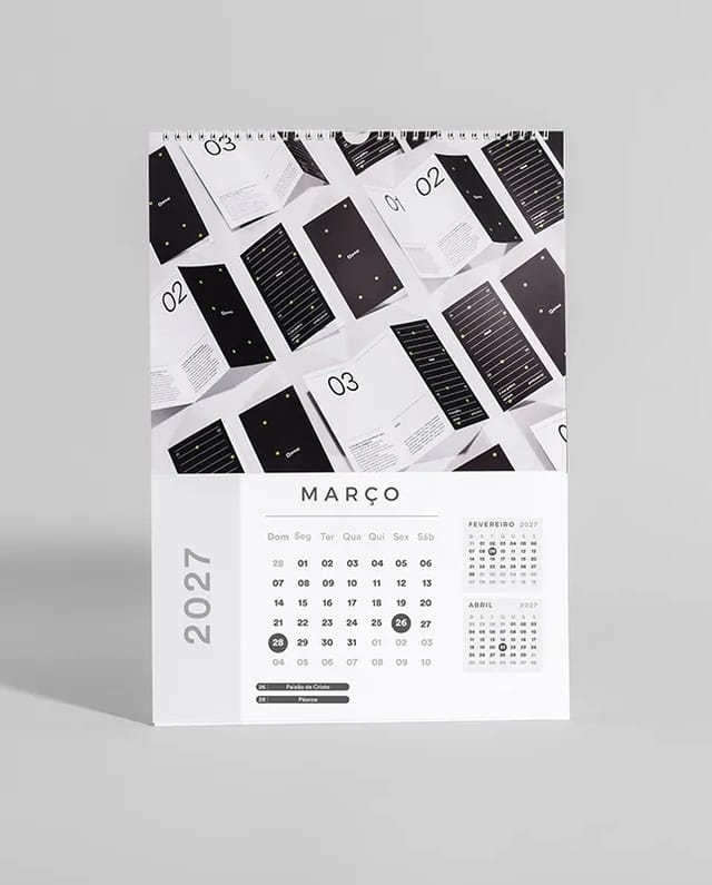 Calendário de Parede Premium 2027