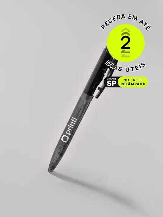 Caneta cristal: versátil para eventos, personalização criativa com logo. Impacto duradouro e eficaz em marketing.