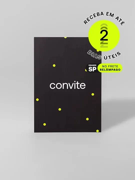 Convites personalizados para eventos profissionais e pessoais, destacando-se pelo design elegante e qualidade superior.
