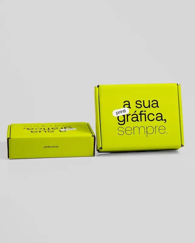 Embalagem personalizada para mini envios. Ideal para pequenos produtos, brindes ou amostras promocionais.