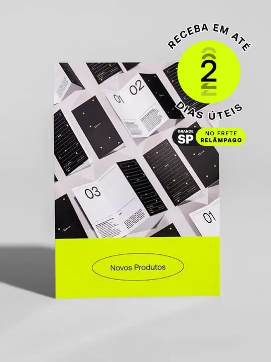 Sua divulgação pronta mais rápido: Flyers com produção em até 24h e promoções exclusivas de até R$ 150 de desconto.