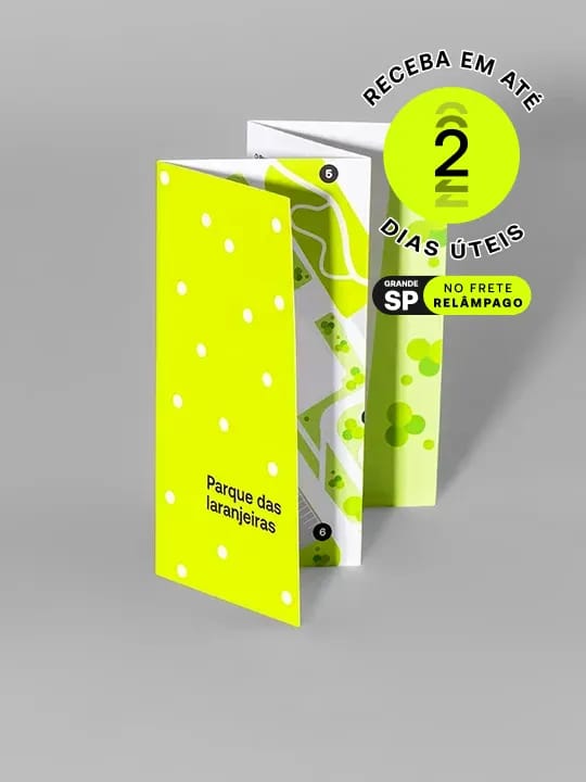 Folders personalizados Printi: escolha formato, impressão e papel para campanhas promocionais eficazes com design atrativo.