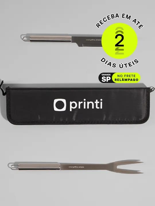 Kit Churrasco Durand personalizado com sua identidade visual. Ideal para brindes e divulgação.
