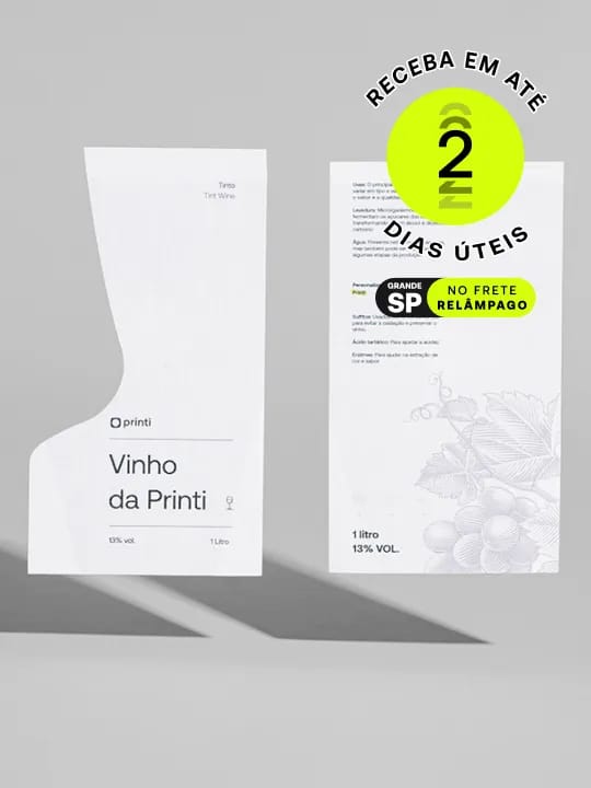Rótulo para Garrafa de Vinho