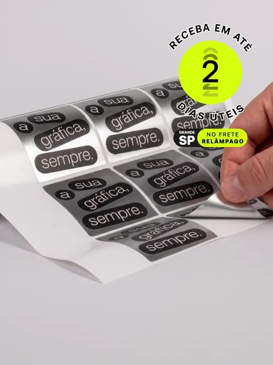 Adesivo Quadrado com alta qualidade e várias opções de acabamento. Ideal para destacar sua marca. Peça já na Printi!