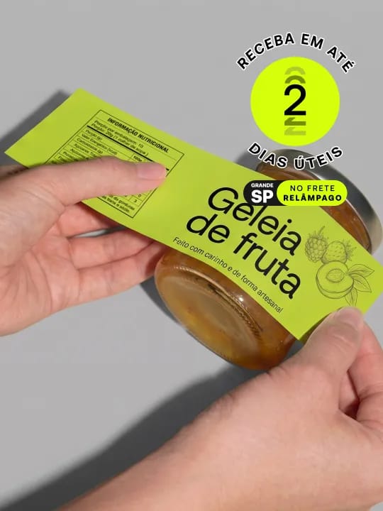 Personalize seu Rótulo Retangular com impressão profissional. Perfeito para destacar sua marca em produtos, embalagens e eventos.